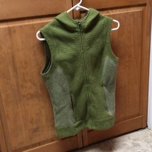 PRANA HOODIE VEST GREEN